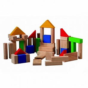 Деревянный конструктор блоки (Plan toys, 5535k)